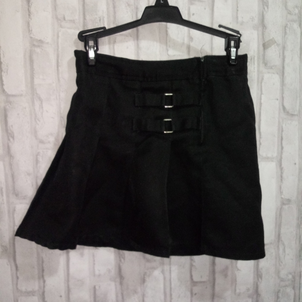French toast girls black  pleated skort